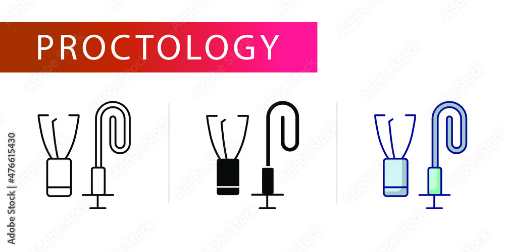 remove polyps, biopsy forceps, icons set (line, glyph, color) remove polyps, biopsy forceps, icons set (line, glyph, color)