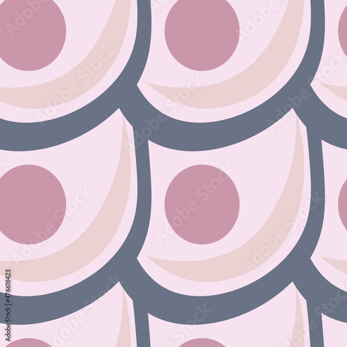 Illustration A seamless pattern on a square background - the scales of a fish, mermaid or dragon. Design element