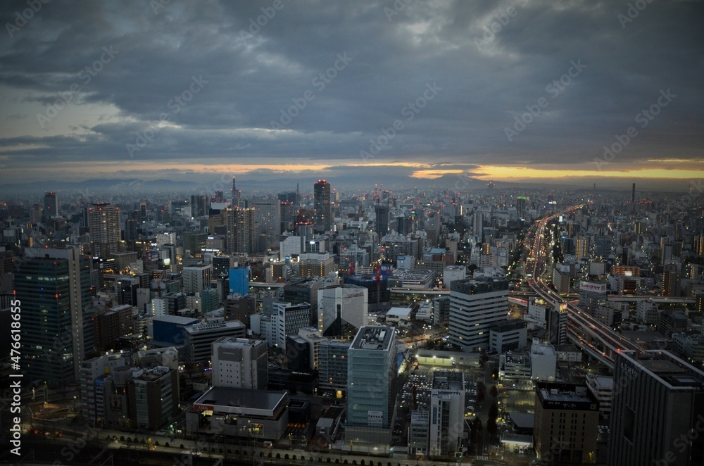 Obraz premium 名古屋の夜明け