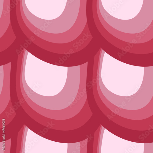 Illustration A seamless pattern on a square background - the scales of a fish, mermaid or dragon. Design element