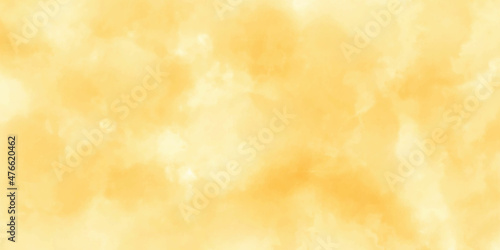 Abstract watercolor yellow grunge  texture as background © Creative