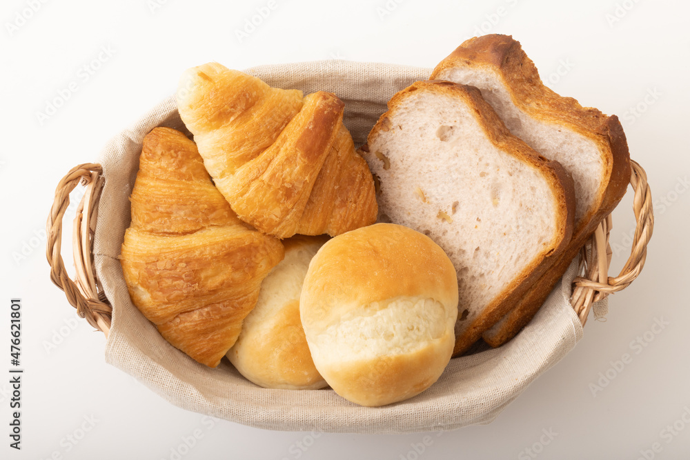 朝食パン(クロワッサン バーターロール くるみパン) 朝食パン(クロワッサン バーターロール くるみパン)