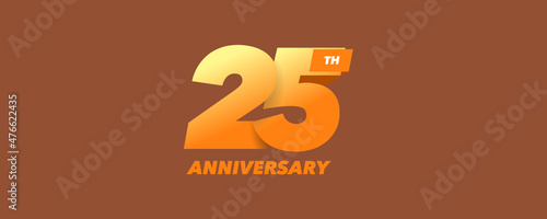 25 years anniversary vector icon, logo. Graphic design element
