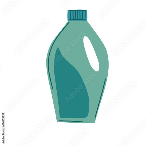 Plastic bottle icon. Vector image of a bottle. Household chemicals