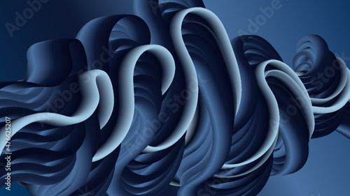 3D fluid abstract vector trendy modern blend background illustration.
