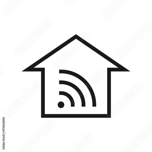 Smart Home vector icon illustration. Smart home symbol icon. Premium quality.