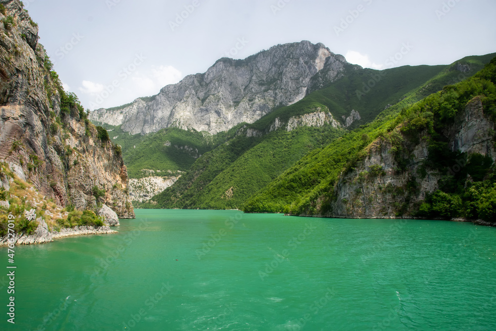 Ferry ride from Fierz to Koman lake Albania
