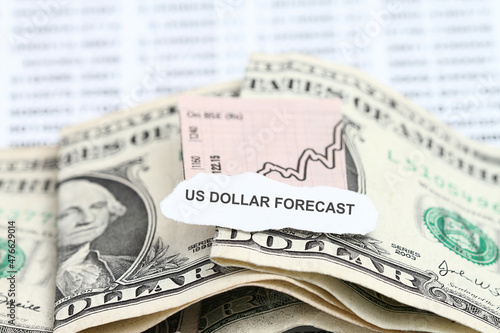 Dollar forecast concept