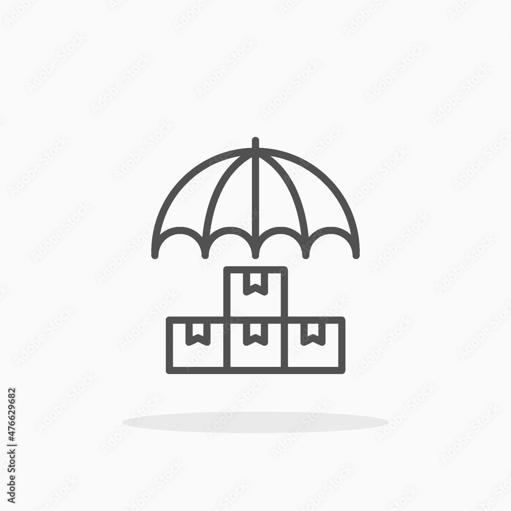Insurance icon. Editable Stroke and pixel perfect. Outline style. Vector illustration. Enjoy this icon for your project. Insurance icon. Editable Stroke and pixel perfect. Outline style. Vector illustration. Enjoy this icon for your project.