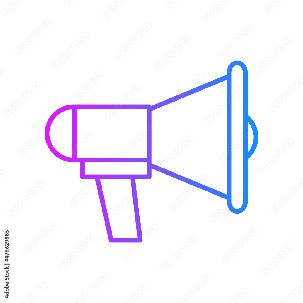 Gradient megaphone icon Gradient megaphone icon