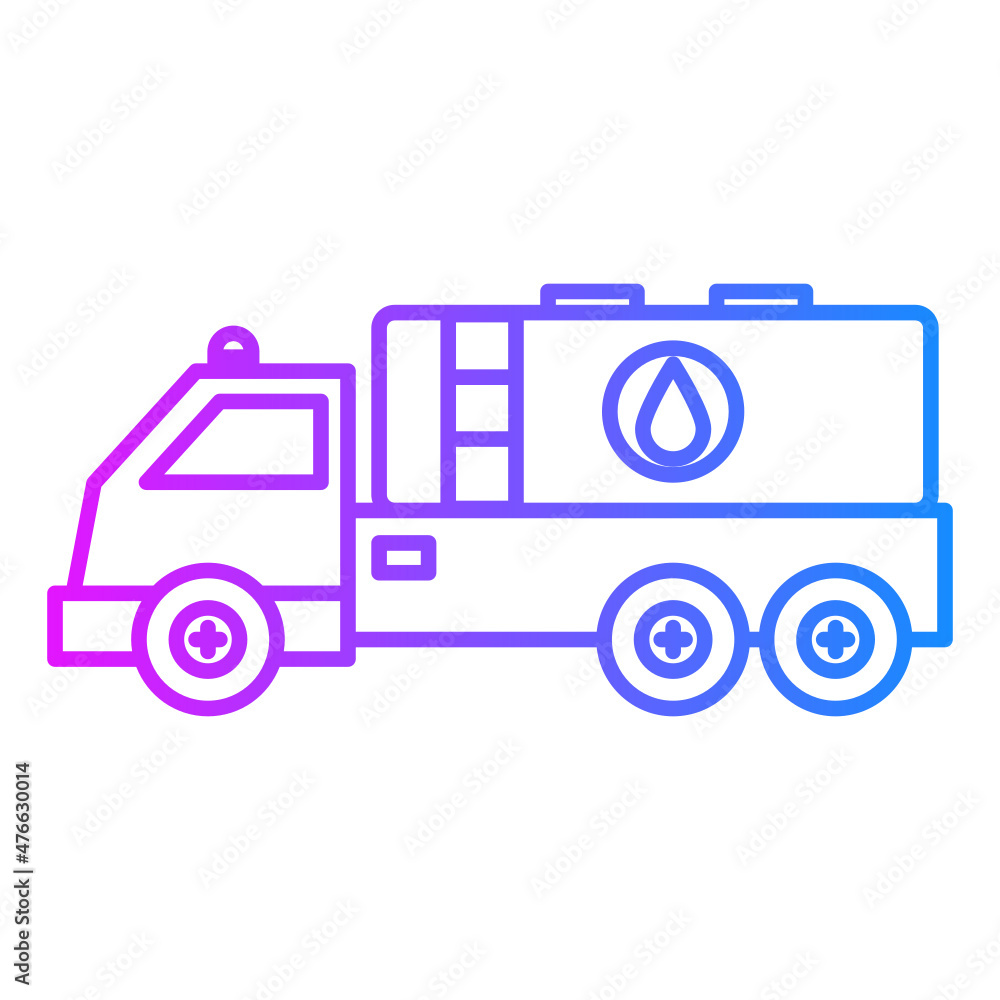 Water tank truck icon Water tank truck icon