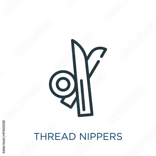 Carta da parati thread nippers thin line icon