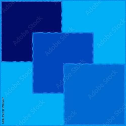 Seamless pattern on a square background - patchwork quilt. Design element.