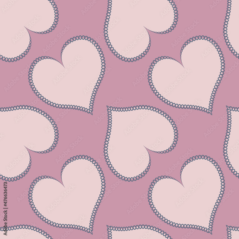 hearts made of fabric, patchwork sewing. Design element - love, valentine, patchwork hearts made of fabric, patchwork sewing. Design element - love, valentine, patchwork