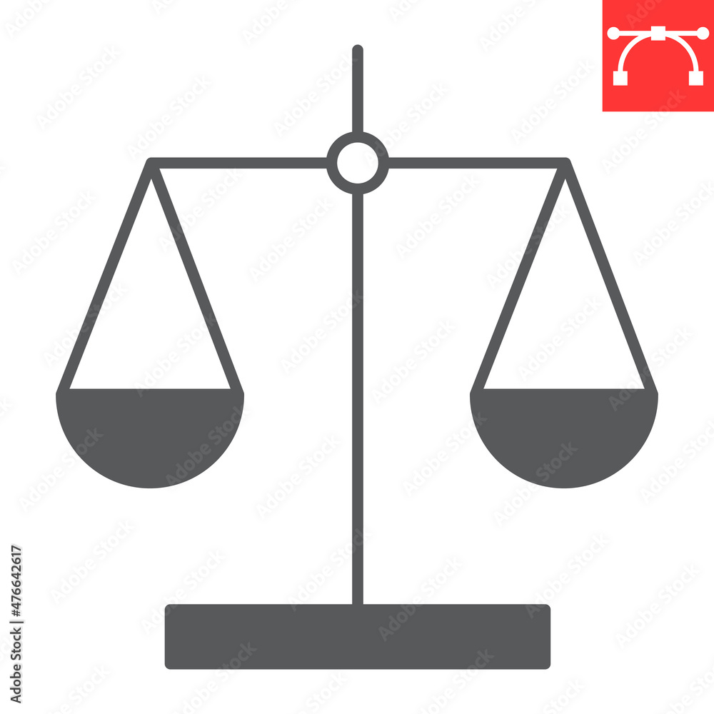 Fair trade glyph icon, balance and judge, libra vector icon, vector graphics, editable stroke solid sign, eps 10. Fair trade glyph icon, balance and judge, libra vector icon, vector graphics, editable stroke solid sign, eps 10.