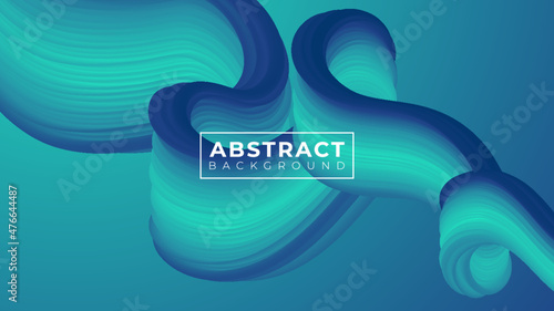 3D fluid abstract vector trendy modern blend background illustration.