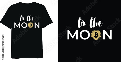 bitcoin logo t shirt design graphic vector