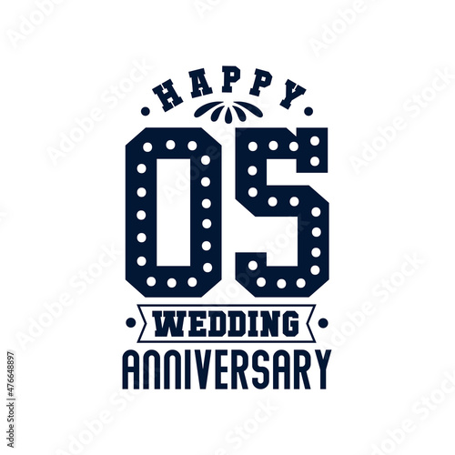 5 Anniversary celebration, Happy 5th Wedding Anniversary