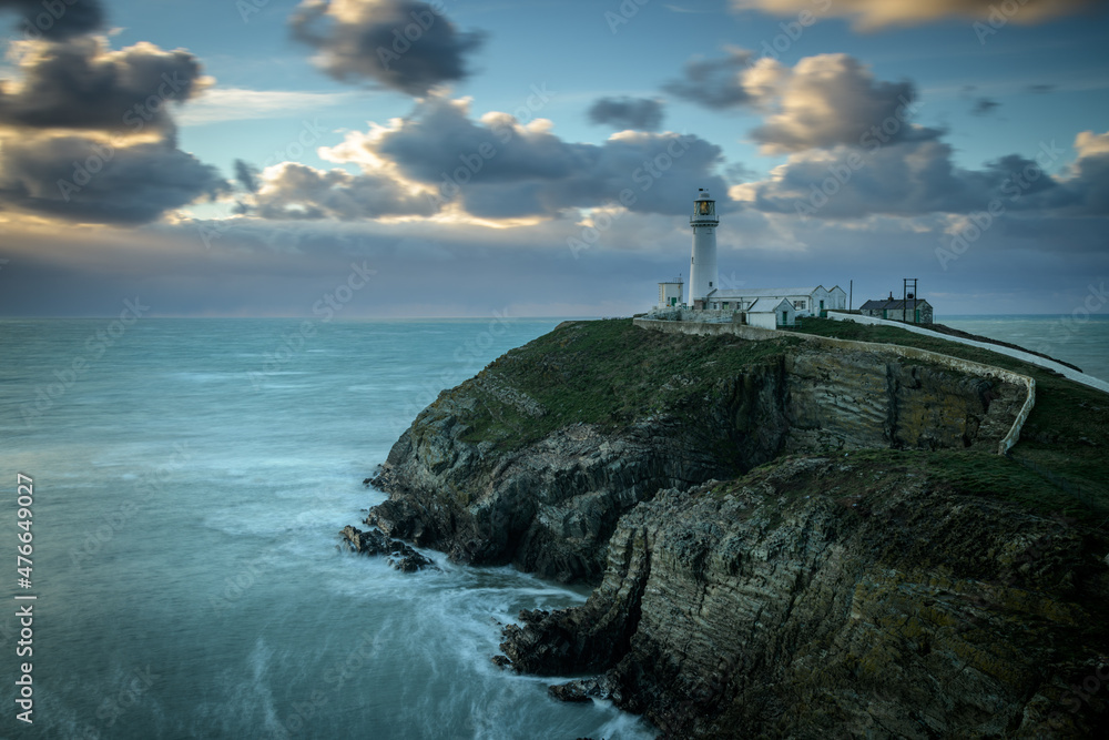 South Stack Lighthouse during the Golden Hour