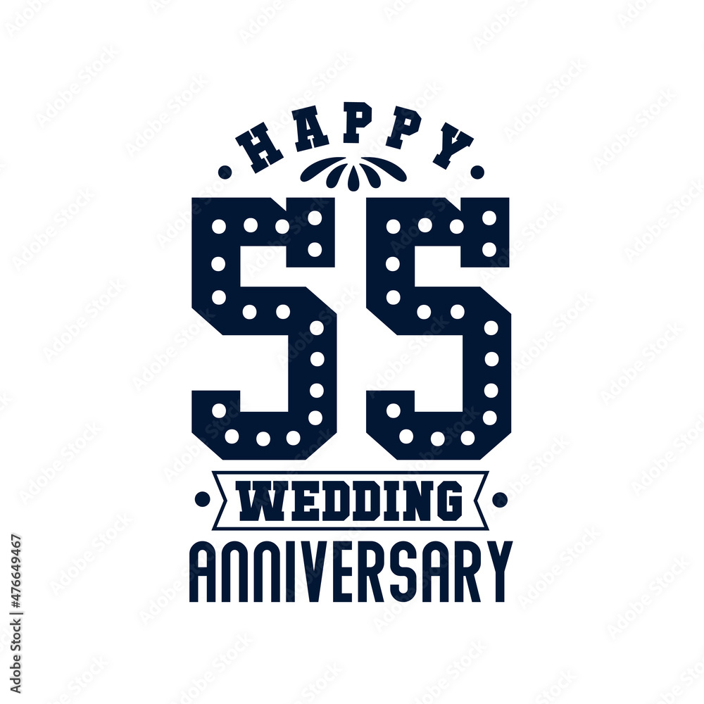 55 Anniversary celebration, Happy 55th Wedding Anniversary