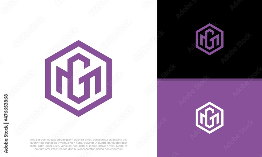 Initials MG logo design. Initial Letter Logo. Initials MG logo design. Initial Letter Logo.