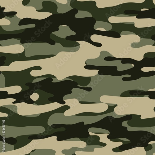 modern military green vector camouflage print, seamless pattern for clothing headband or print. camouflage from pols								