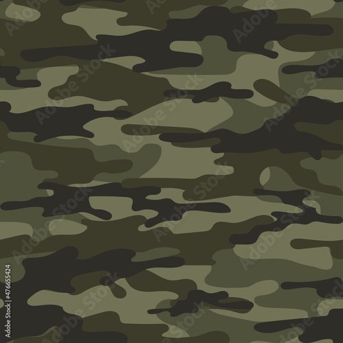 modern military vector green camouflage print, seamless pattern for clothing headband or print. camouflage from pols								