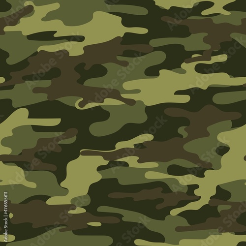 modern army vector green camouflage print, seamless pattern for clothing headband or print.									