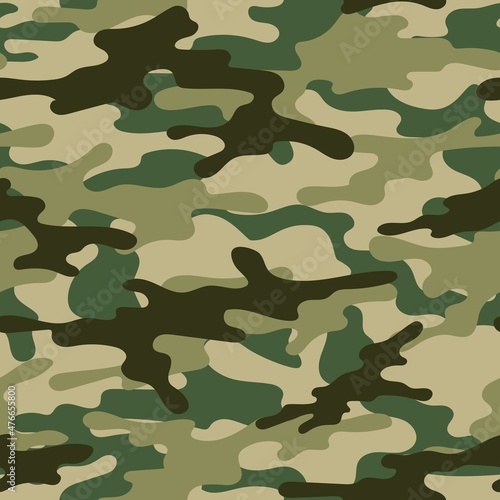 army vector camouflage green print, seamless pattern for clothing headband or print.