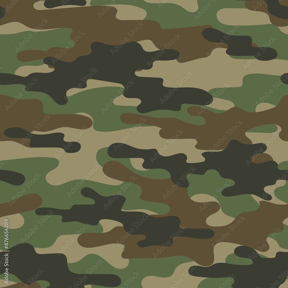 Fototapeta premium military camouflage green. vector seamless print. army camouflage for clothing or printing
