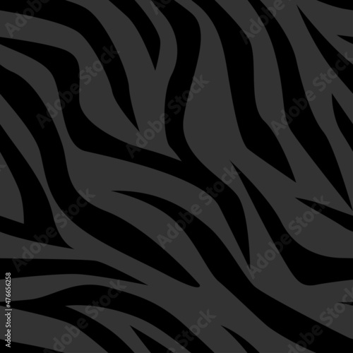 dark zebra skin vector print. seamless pattern for clothing or print