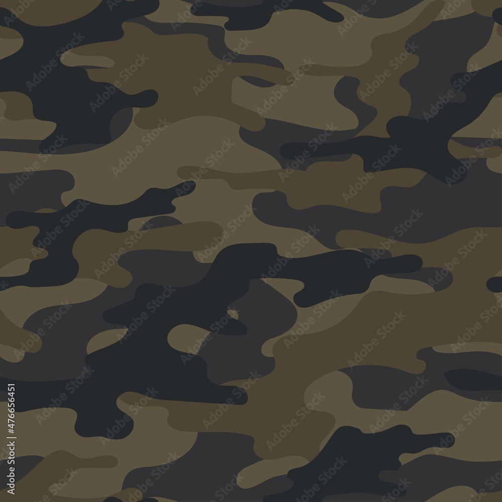 army brown camouflage. vector print for clothes or print. seamless pattern army brown camouflage. vector print for clothes or print. seamless pattern