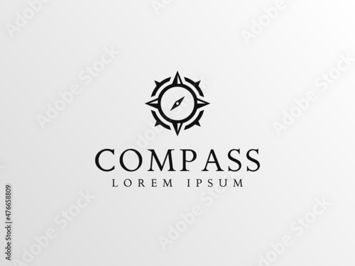 compass logo design. logo template