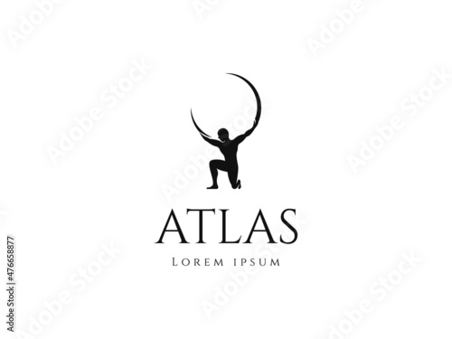 atlas logo design. logo template photo