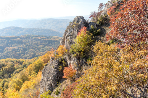 Autumn Landscape of Erul mountain near Kamenititsa peak, Bulgaria