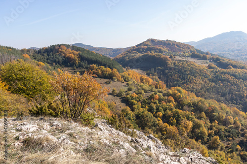 Autumn Landscape of Erul mountain near Kamenititsa peak, Bulgaria