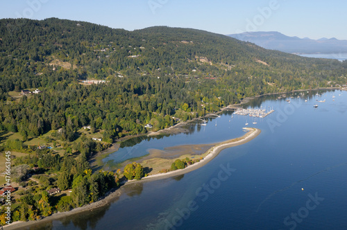 Ganges Spit in Ganges Harbour, Saltspring Island, British Columbia, Canada photo