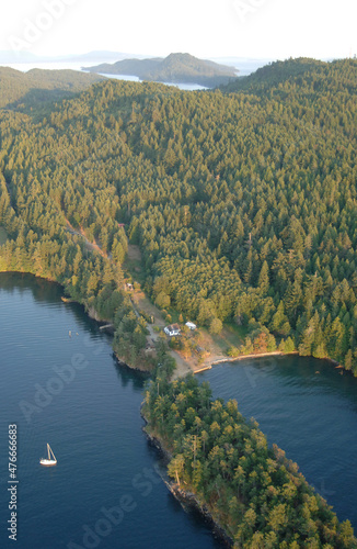 Roesland, North Pender Island Aerial Photographs, British Columbia, Canada. photo