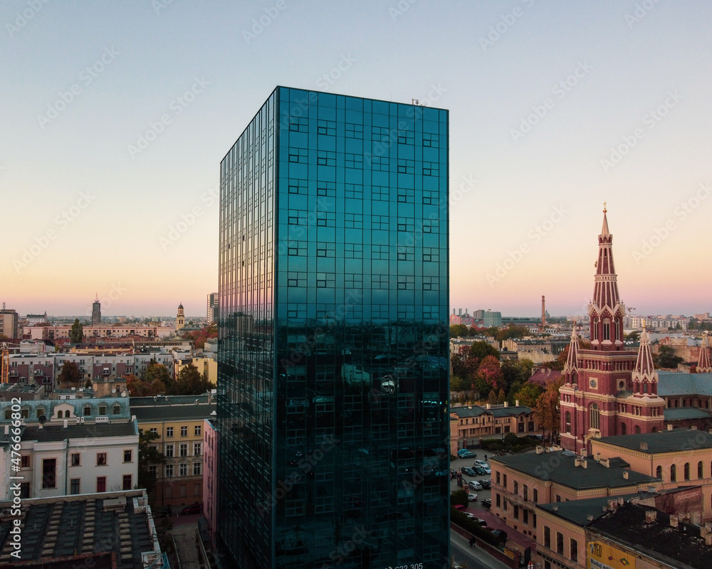 Fototapeta premium view of the city