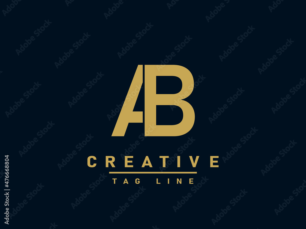 AB logo , Vector Template. AB logo , Vector Template.