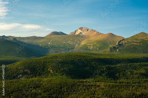 Green Fading Upto Longs Peak