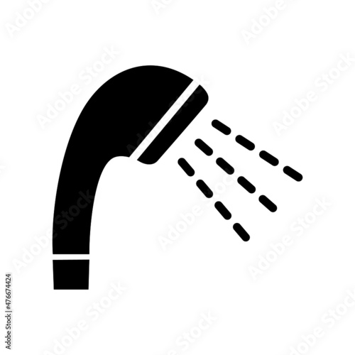 hand shower in flat icon