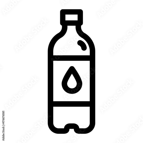 plastic water bottle delivery outline icon