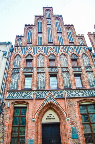 TORUN, POLAND, 18 AUGUST 2018: Architecture in the city historic center
