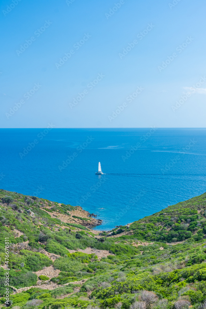 The beautiful landscape of Asiniara Island, Sardinia Italy