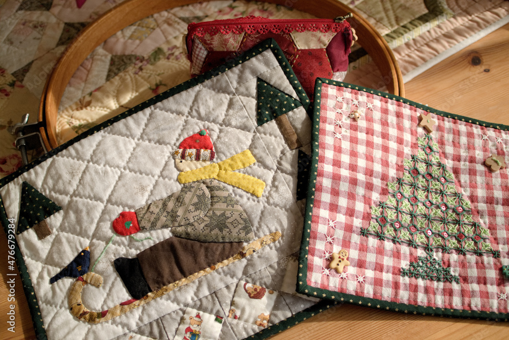 Christmas quilt and embroidery Christmas quilt and embroidery