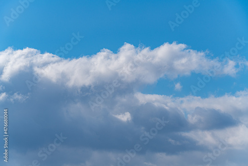 Fototapeta Naklejka Na Ścianę i Meble -  Blue sky and clouds in winter.