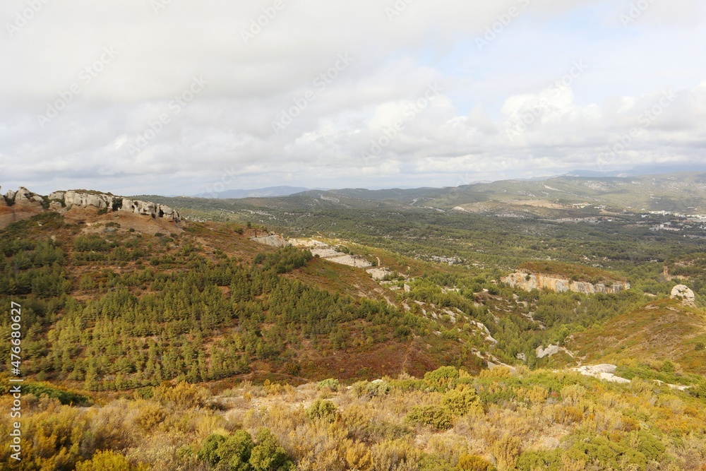 view of the mountains