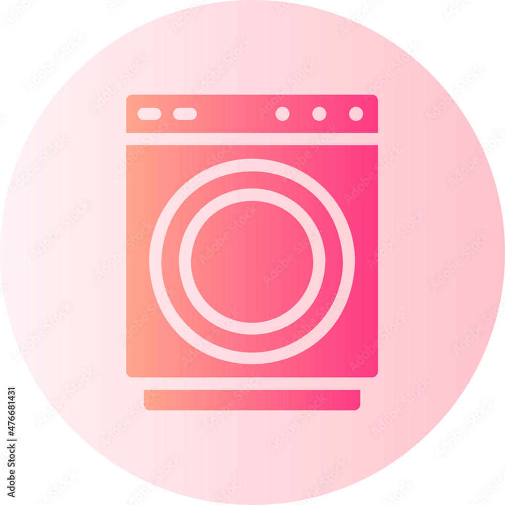 washing machine gradient icon washing machine gradient icon