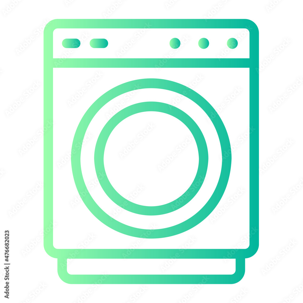 washing machine gradient icon